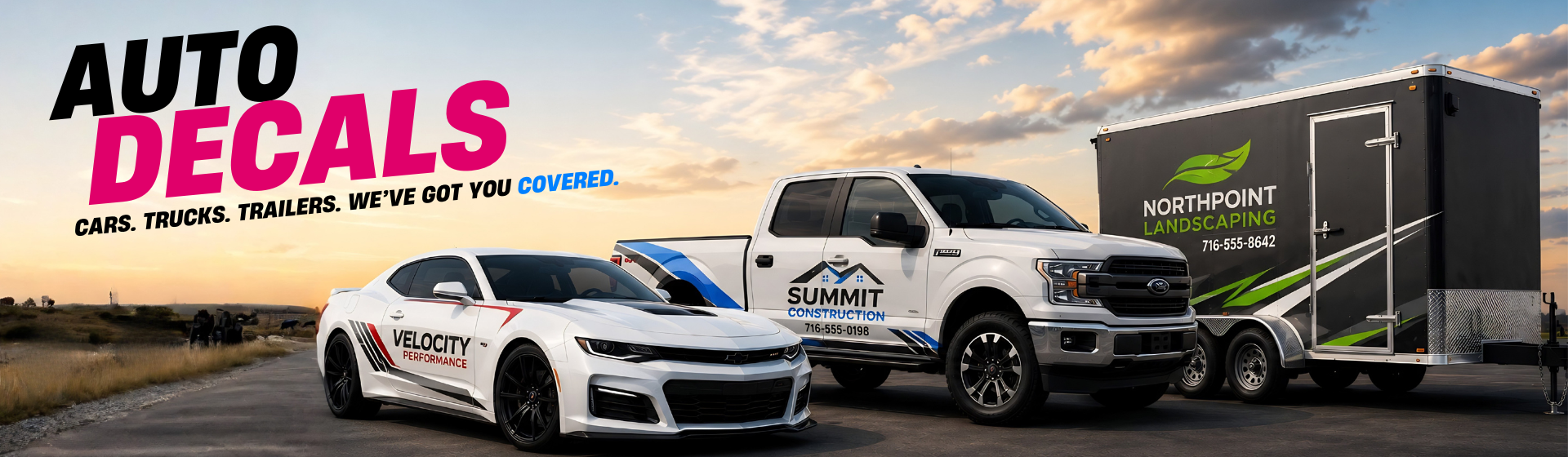 Auto Decals Banner