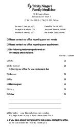 Niagara Family Medicine Results Card - Lewiston