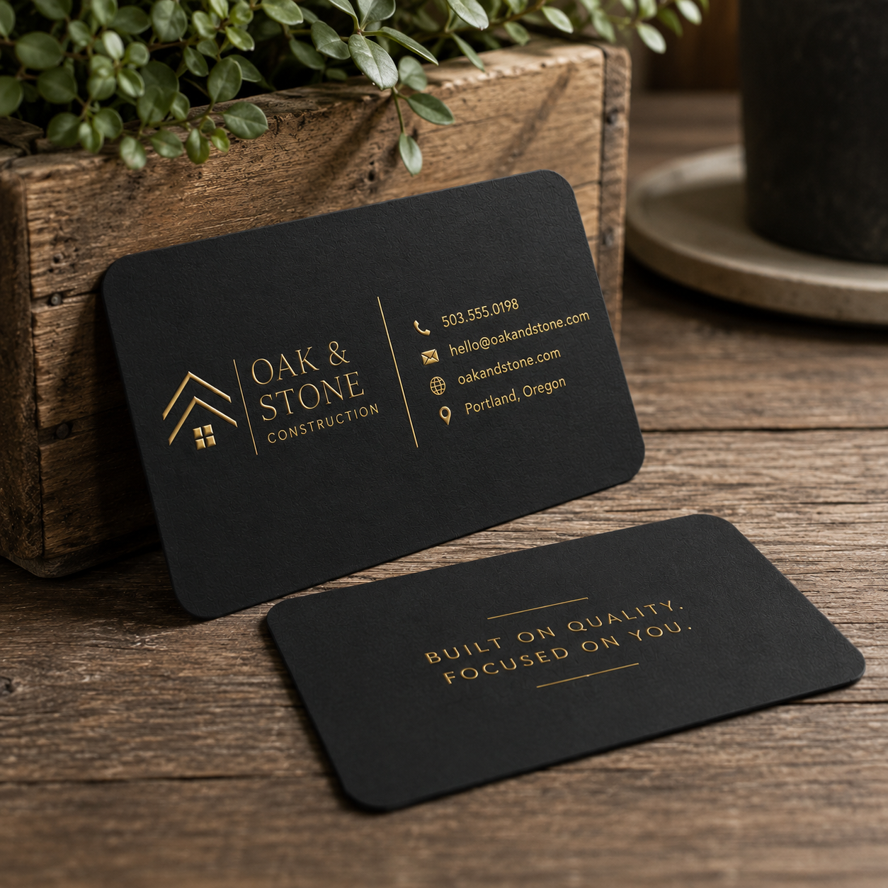Business Cards - Soft Touch Raised UV