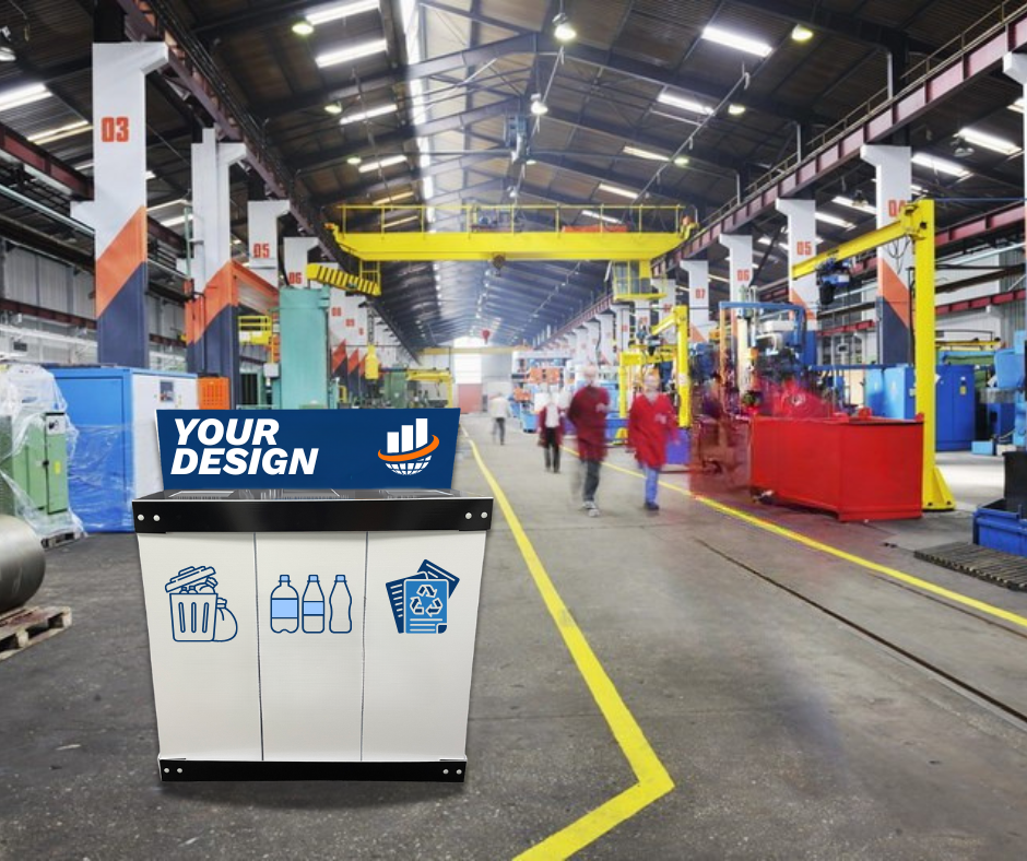 Coroplast Recycling Bin