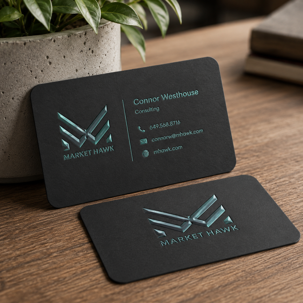 Business Cards - Soft Touch Raised UV 4