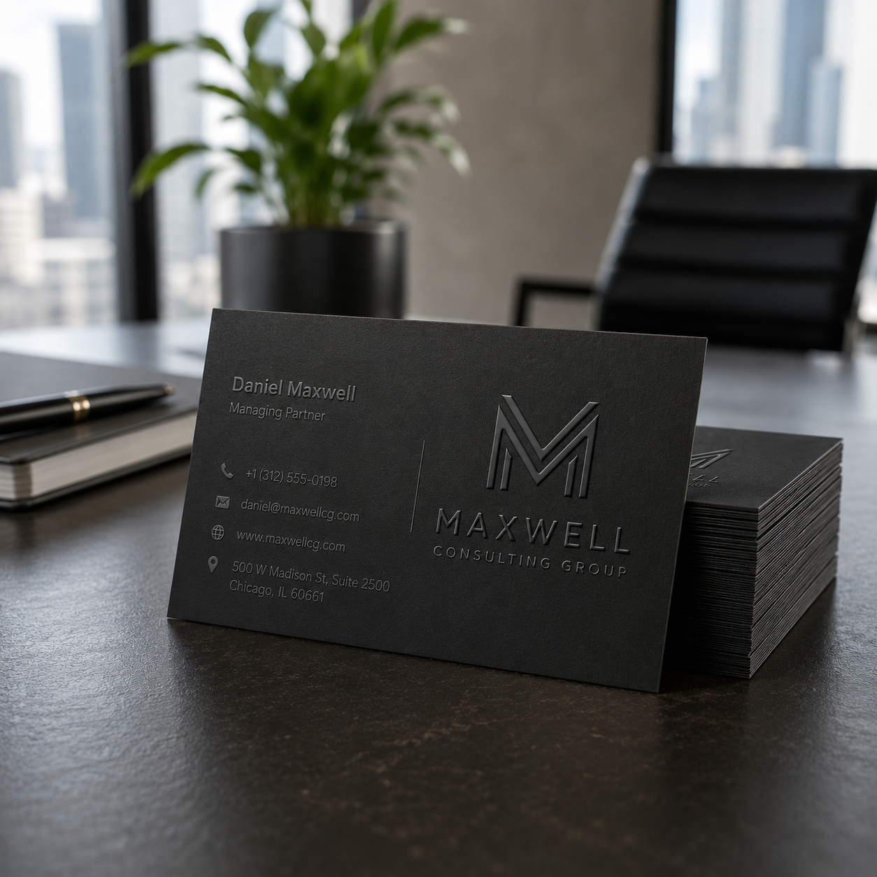 Business Cards - Soft Touch Raised UV 1