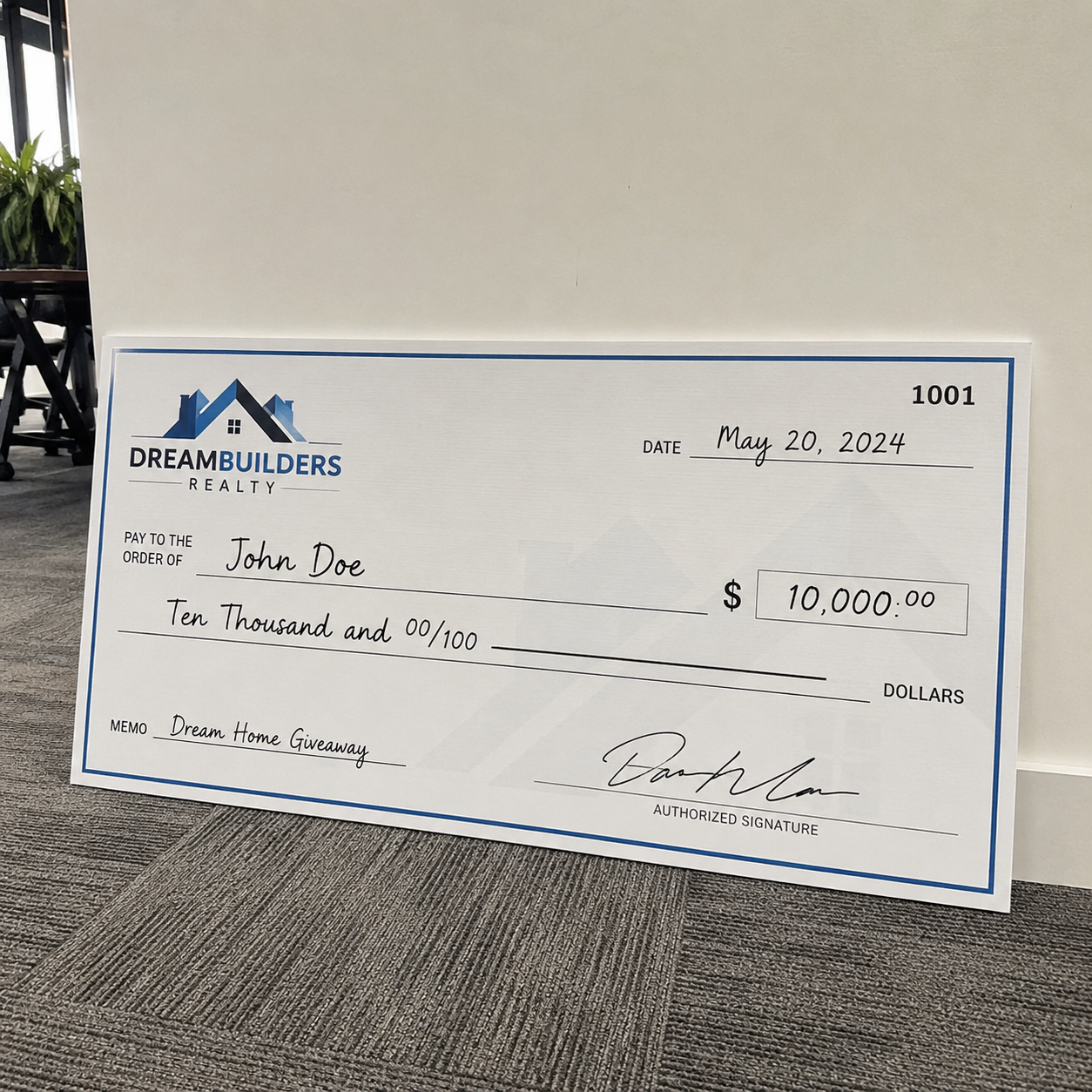 Giant Check 1