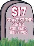Gravestone Football Lawn Signs 18